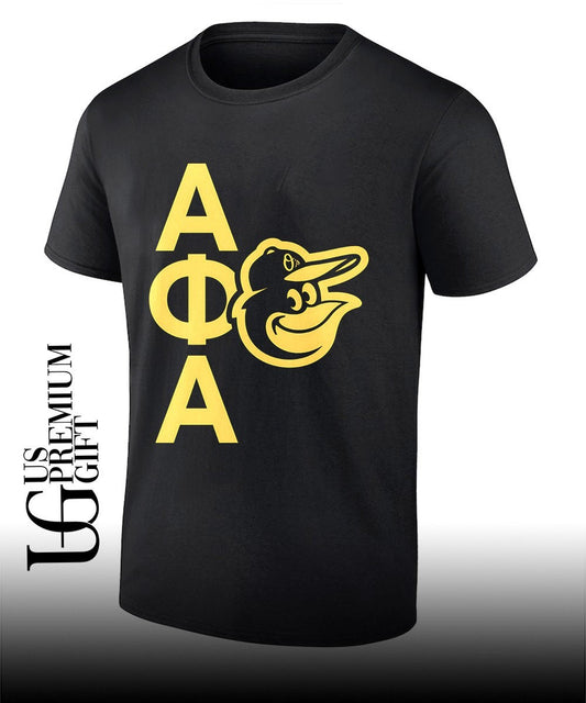 Alpha Phi Alpha Baltimore Orioles logo shirt Unisex T-shirt, Sweatshirt, Hoodie, Long Sleeve Tee - T-Shirt, Sweatshirt, Hoodie