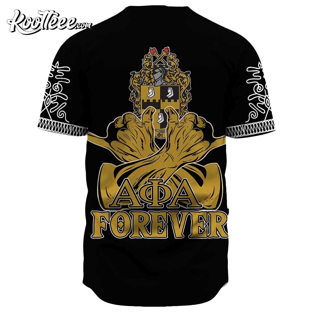 Alpha Phi Alpha Forever Baseball Jersey baseball jersey product view 4