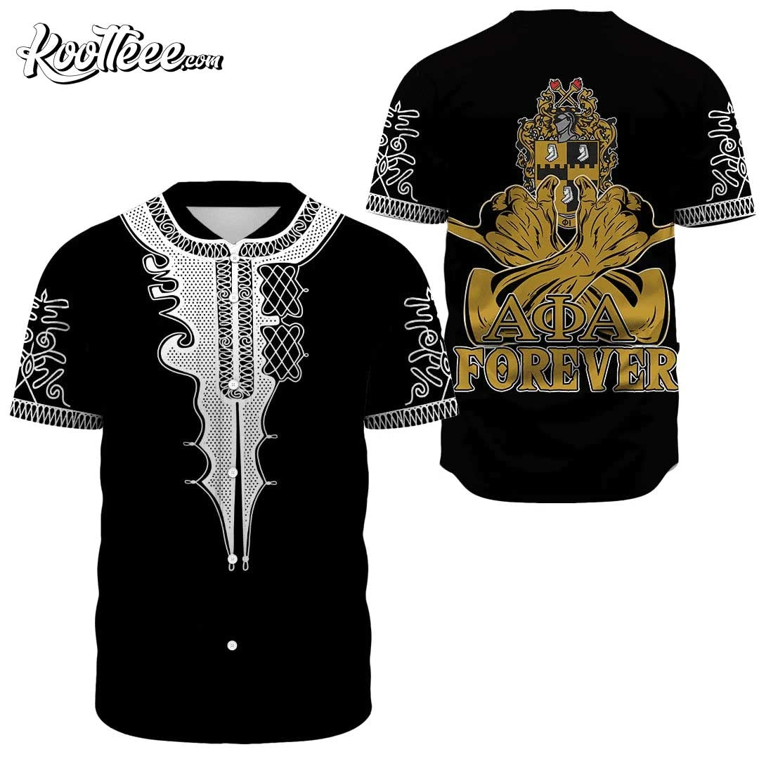 Alpha Phi Alpha Forever Baseball Jersey baseball jersey product view 2