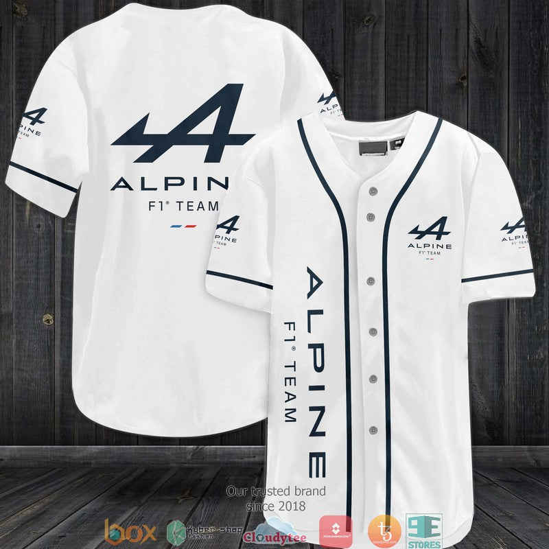 BEST Alpine F1 Racing Team Baseball Jersey baseball jersey product view 1