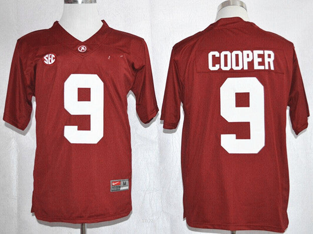 Amari Cooper 9 Red Diamond Edition College Football Jersey football jersey product view 1