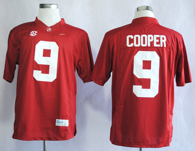 Amari Cooper 9 Red Style 2 College Football Jersey football jersey product view 1