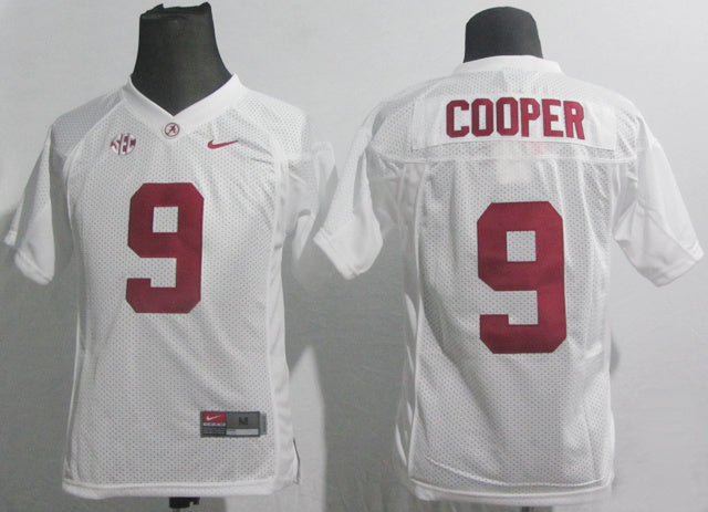 Amari Cooper 9 White 2012 SEC Logo College Football Jersey football jersey product view 1
