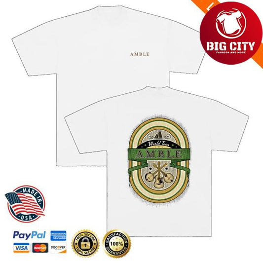 Amble Amble 2025 Tour Celtic Two Sided Shirt Unisex T-shirt, Sweatshirt, Hoodie, Long Sleeve Tee - T-Shirt, Sweatshirt, Hoodie