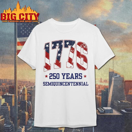 America 250th Birthday 1776 July 4 2026 Usa Semiquincentennial Shirt Unisex T-shirt, Sweatshirt, Hoodie, Long Sleeve Tee - T-Shirt, Sweatshirt, Hoodie