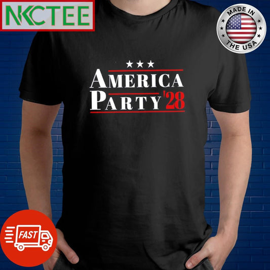 America Party ’28 shirt Unisex T-shirt, Sweatshirt, Hoodie, Long Sleeve Tee - T-Shirt, Sweatshirt, Hoodie