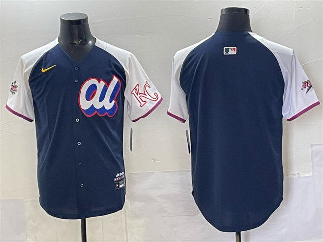 American League Kansas City Royals Blank Navy Alternate 2025 All-Star Edition Limited Baseball Jersey baseball jersey product view 1