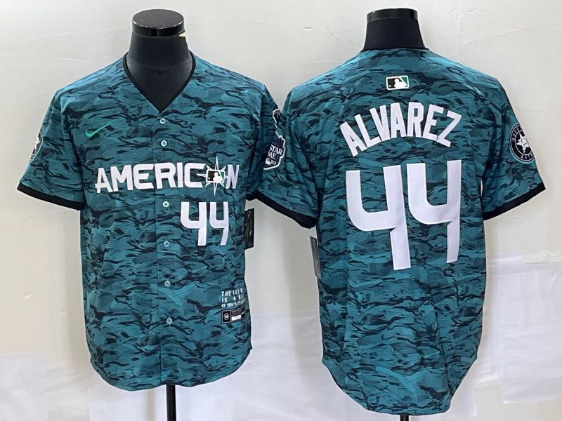 American League #44 Julio Rodriguez 2023 MLB All-Star Game Limited Player Jersey - Teal 2023 All-Star Style 2 baseball jersey product view 1