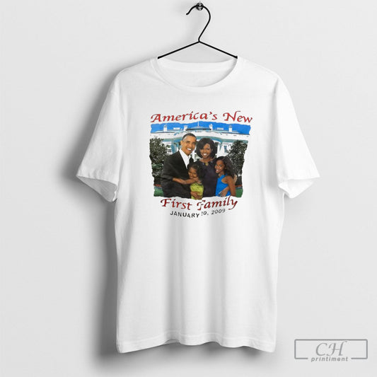 Americas New First Family January 20 2009 Unisex T-shirt, Sweatshirt, Hoodie, Long Sleeve Tee - T-Shirt, Sweatshirt, Hoodie