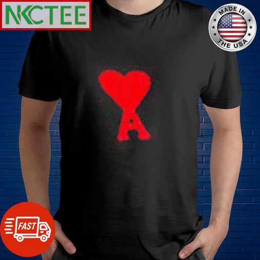 Ami de Coeur heart A shirt Unisex T-shirt, Sweatshirt, Hoodie, Long Sleeve Tee - T-Shirt, Sweatshirt, Hoodie