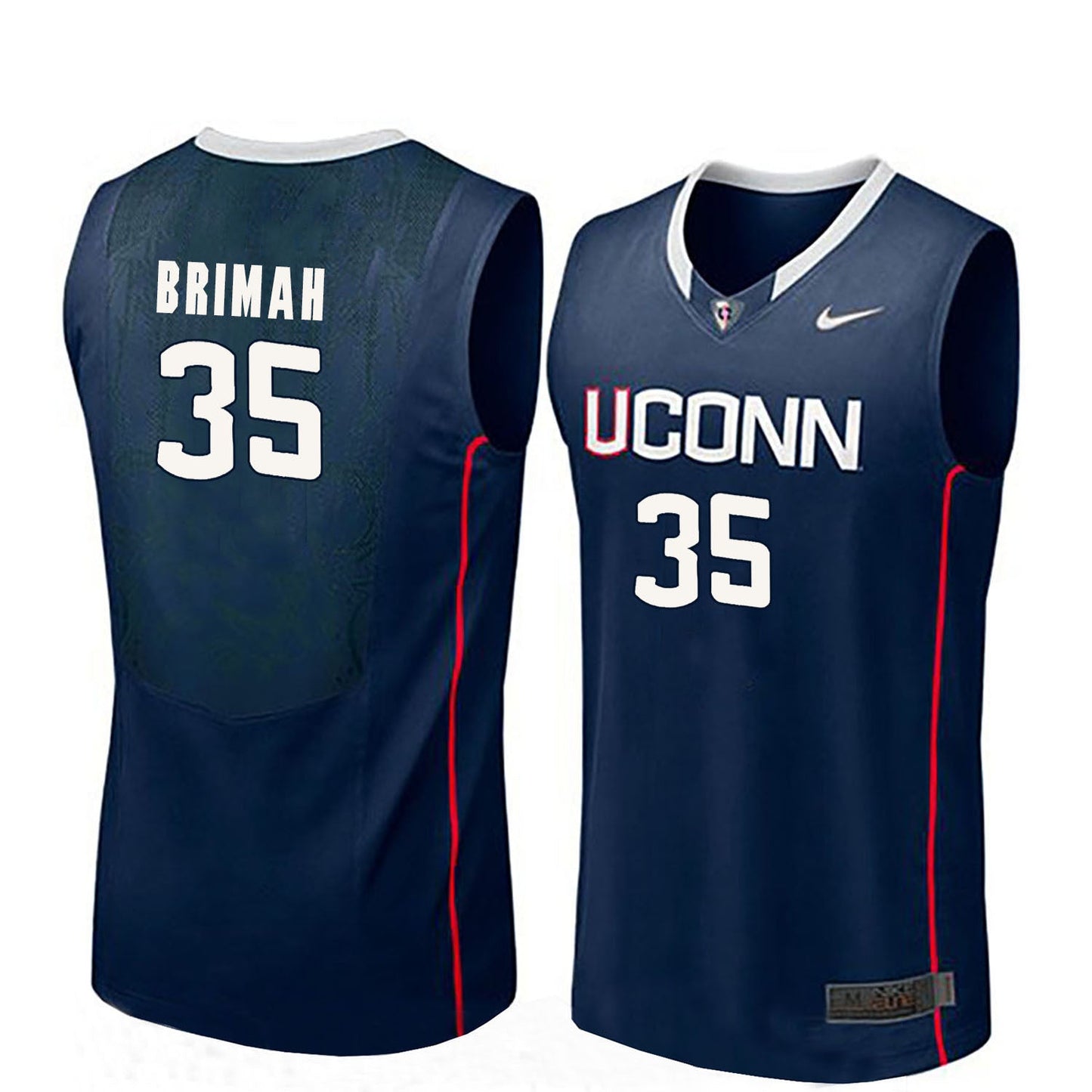 Amida Brimah 35 Men Blue College Football Jersey football jersey product view 1