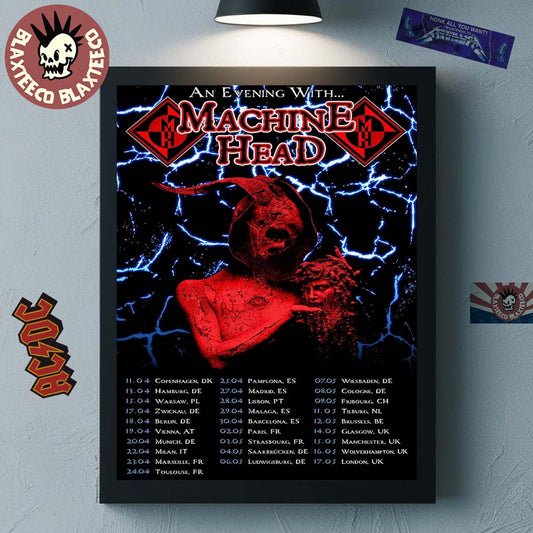 An Evening With Machine Head April And May Of 2026 Schedule Dates Home Decor Poster Canvas - T-Shirt, Sweatshirt, Hoodie