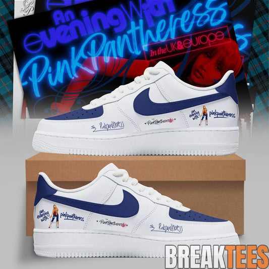 An Evening With PinkPantheress Custom Air Force 1 Sneaker Unisex T-shirt, Sweatshirt, Hoodie, Long Sleeve Tee - T-Shirt, Sweatshirt, Hoodie