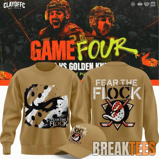 Anaheim Ducks 2026 Fear The Flock Playoff Limited Edition Sweatshirt Unisex T-shirt, Sweatshirt, Hoodie, Long Sleeve Tee - T-Shirt, Sweatshirt, Hoodie
