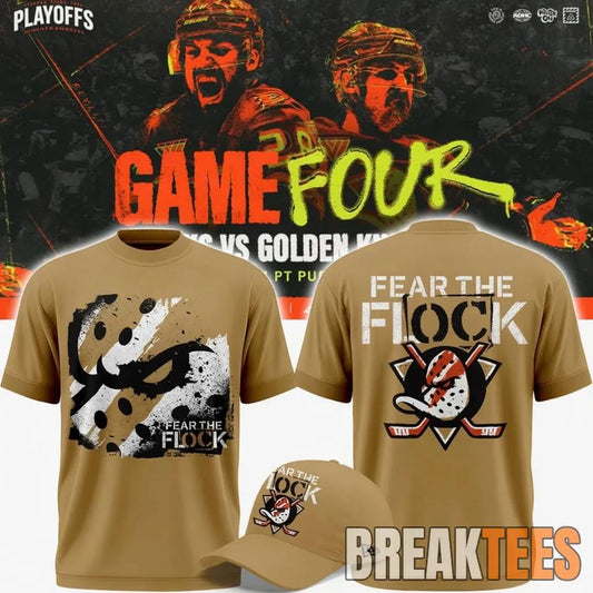 Anaheim Ducks 2026 Fear The Flock Playoff Limited Edition T-Shirt Unisex T-shirt, Sweatshirt, Hoodie, Long Sleeve Tee - T-Shirt, Sweatshirt, Hoodie