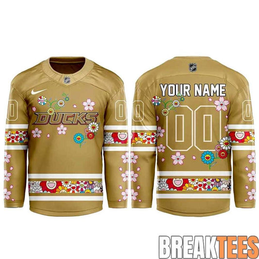 Anaheim Ducks x Takashi Murakami Hockey Jersey Unisex T-shirt, Sweatshirt, Hoodie, Long Sleeve Tee - T-Shirt, Sweatshirt, Hoodie
