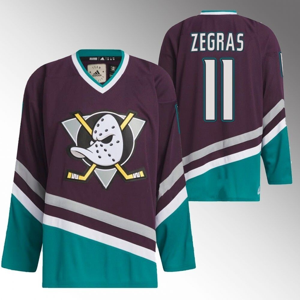 Anaheim Ducks #11 Trevor Zegras Black Team Classics 1993 Hockey Jersey_conew1 hockey jersey product view 1