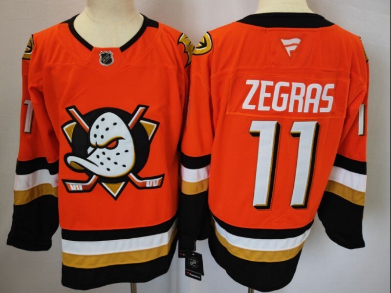 Anaheim Ducks #11 Trevor Zegras Ducks Hockey Jersey hockey jersey product view 1