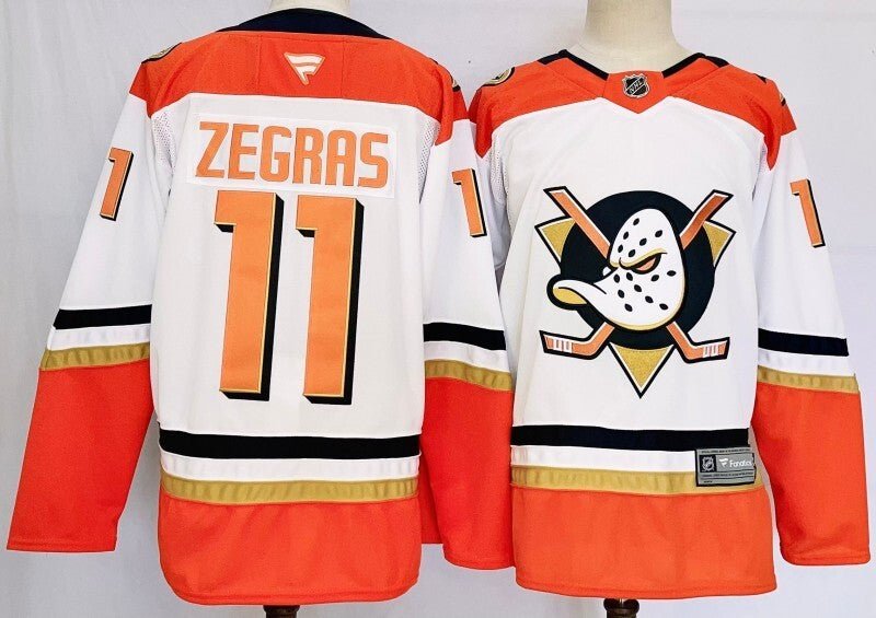 Anaheim Ducks #11 Trevor Zegras Style 1 Hockey Jersey hockey jersey product view 1