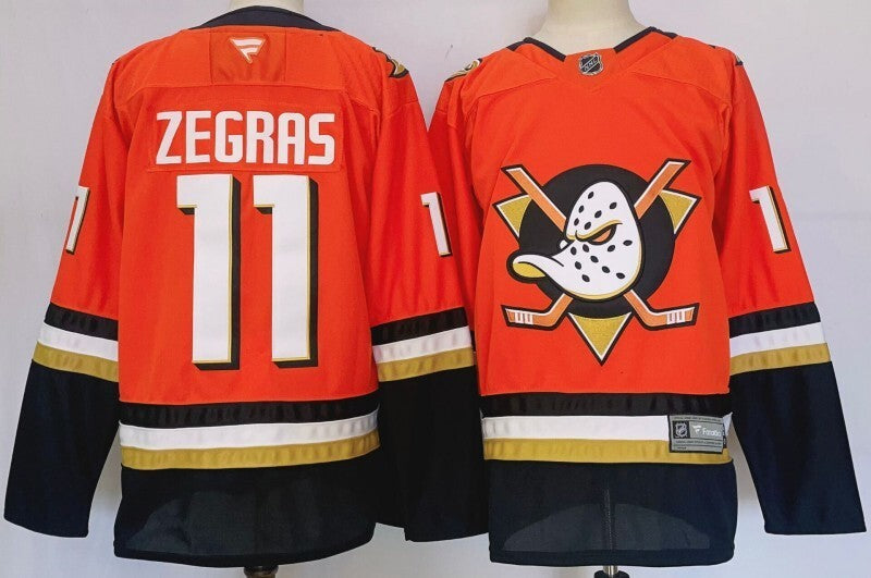 Anaheim Ducks #11 Trevor Zegras Style 3 Hockey Jersey hockey jersey product view 1