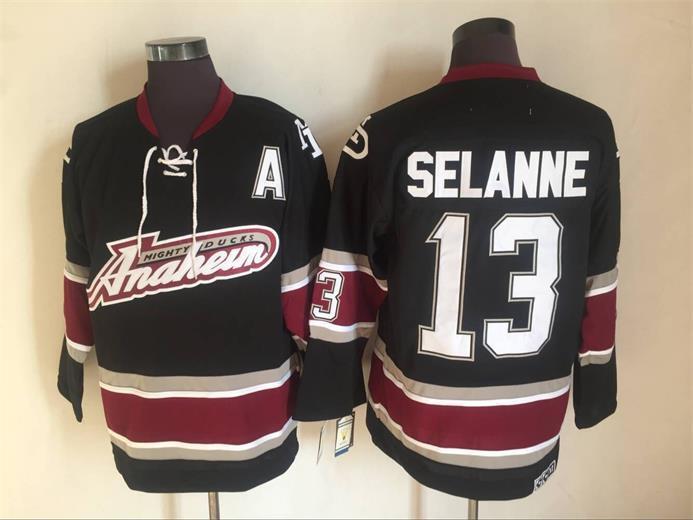 Anaheim Ducks #13 Teemu Selanne Hockey Jersey hockey jersey product view 1