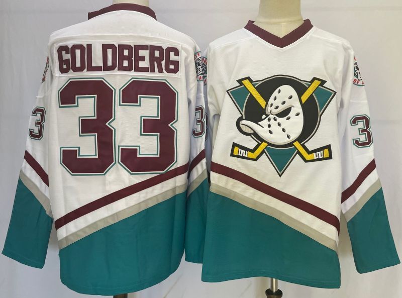 Anaheim Ducks #33 Greg Goldberg Hockey Jersey hockey jersey product view 1