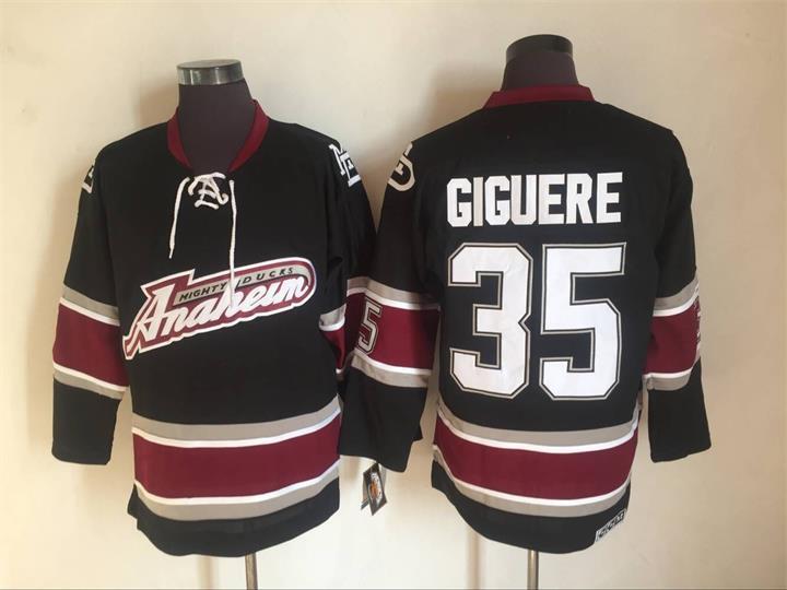 Anaheim Ducks #35 Jean-Sebastien Giguere Hockey Jersey hockey jersey product view 1