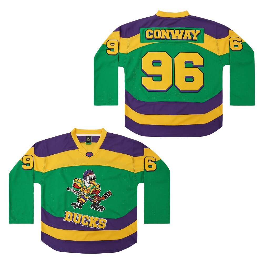 Anaheim Ducks #96 Charlie Conway Hockey Ducks 96 Green Edition Style 2 Hockey Jersey hockey jersey product view 1