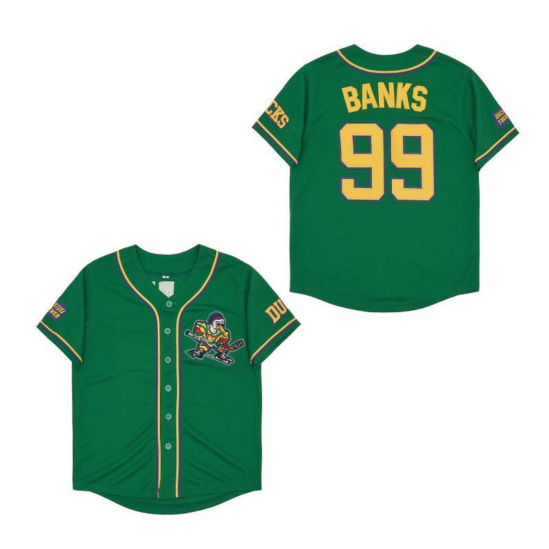 Anaheim Ducks #99 Adam Banks Style 6 Hockey Jersey hockey jersey product view 1