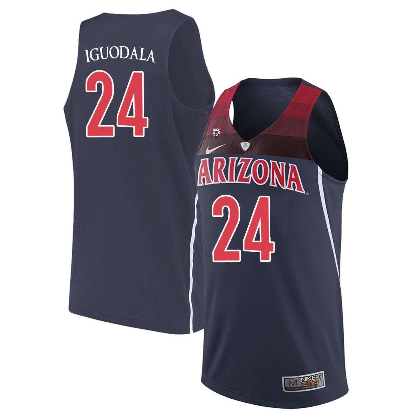 Andre Iguodala 24 Navy College Football Jersey football jersey product view 1