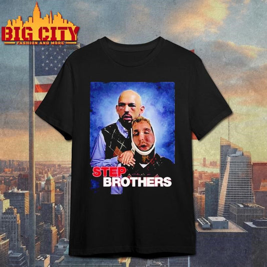 Andrew Tate And Jake Paul Step Brothers Shirt Unisex T-shirt, Sweatshirt, Hoodie, Long Sleeve Tee - T-Shirt, Sweatshirt, Hoodie