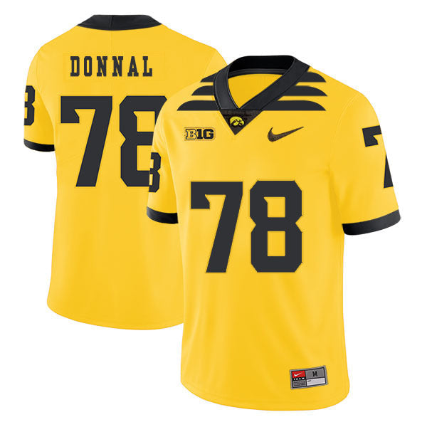 Andrew Donnal 78 Yellow College Football Jersey football jersey product view 1