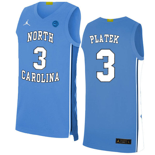 Andrew Platek 3 Blue College Football Jersey football jersey product view 1