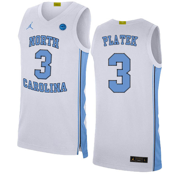 Andrew Platek 3 White College Football Jersey football jersey product view 1