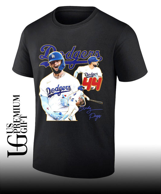 Andy Pages Los Angeles Dodgers MLB 2026 signature shirt Unisex T-shirt, Sweatshirt, Hoodie, Long Sleeve Tee - T-Shirt, Sweatshirt, Hoodie