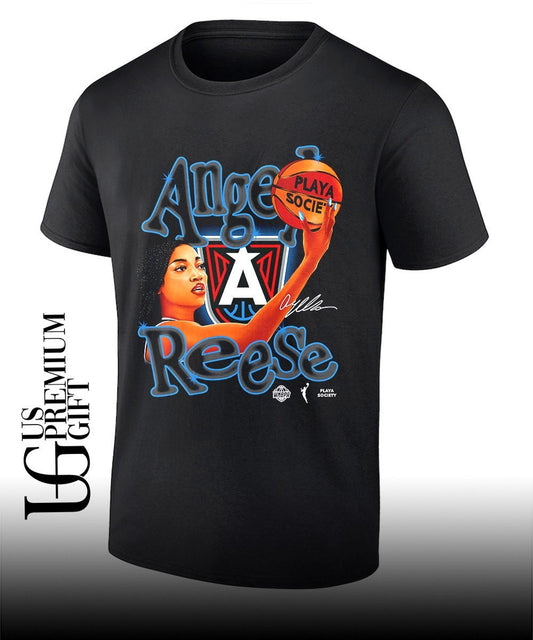 Angel Reese Atlanta Dream Playa Society Draft 2026 signature shirt Unisex T-shirt, Sweatshirt, Hoodie, Long Sleeve Tee - T-Shirt, Sweatshirt, Hoodie