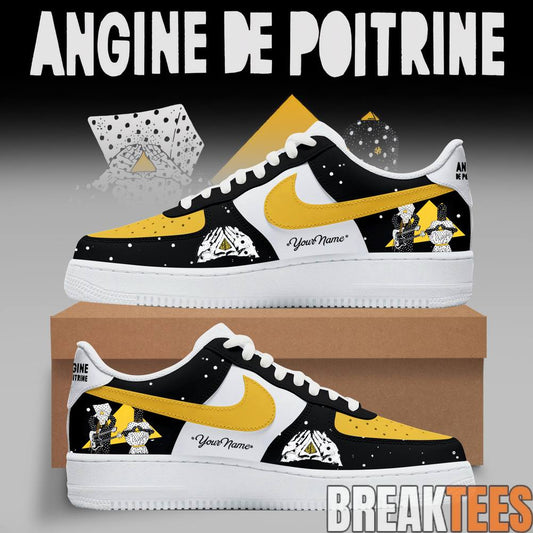 Angine de Poitrine Custom Air Force 1 Shoes Unisex T-shirt, Sweatshirt, Hoodie, Long Sleeve Tee - T-Shirt, Sweatshirt, Hoodie
