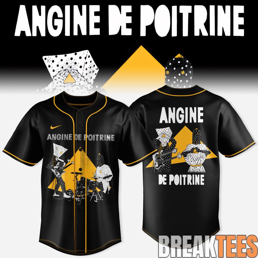 Angine de Poitrine Exclusive Baseball Jersey baseball jersey product view 1