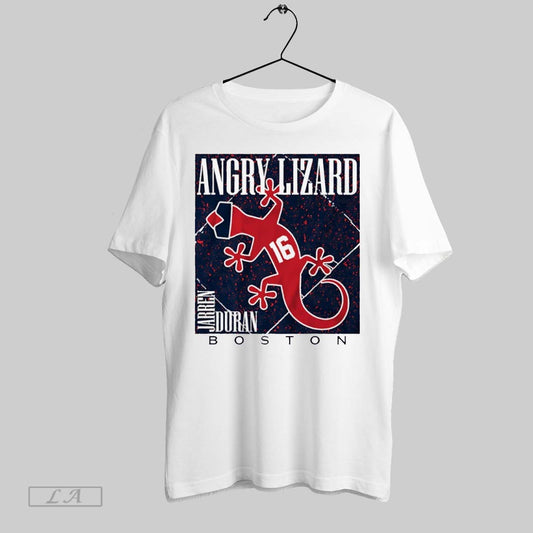 Angry Lizard Jarren Duran 16 Boston Red Sox Unisex T-shirt, Sweatshirt, Hoodie, Long Sleeve Tee - T-Shirt, Sweatshirt, Hoodie