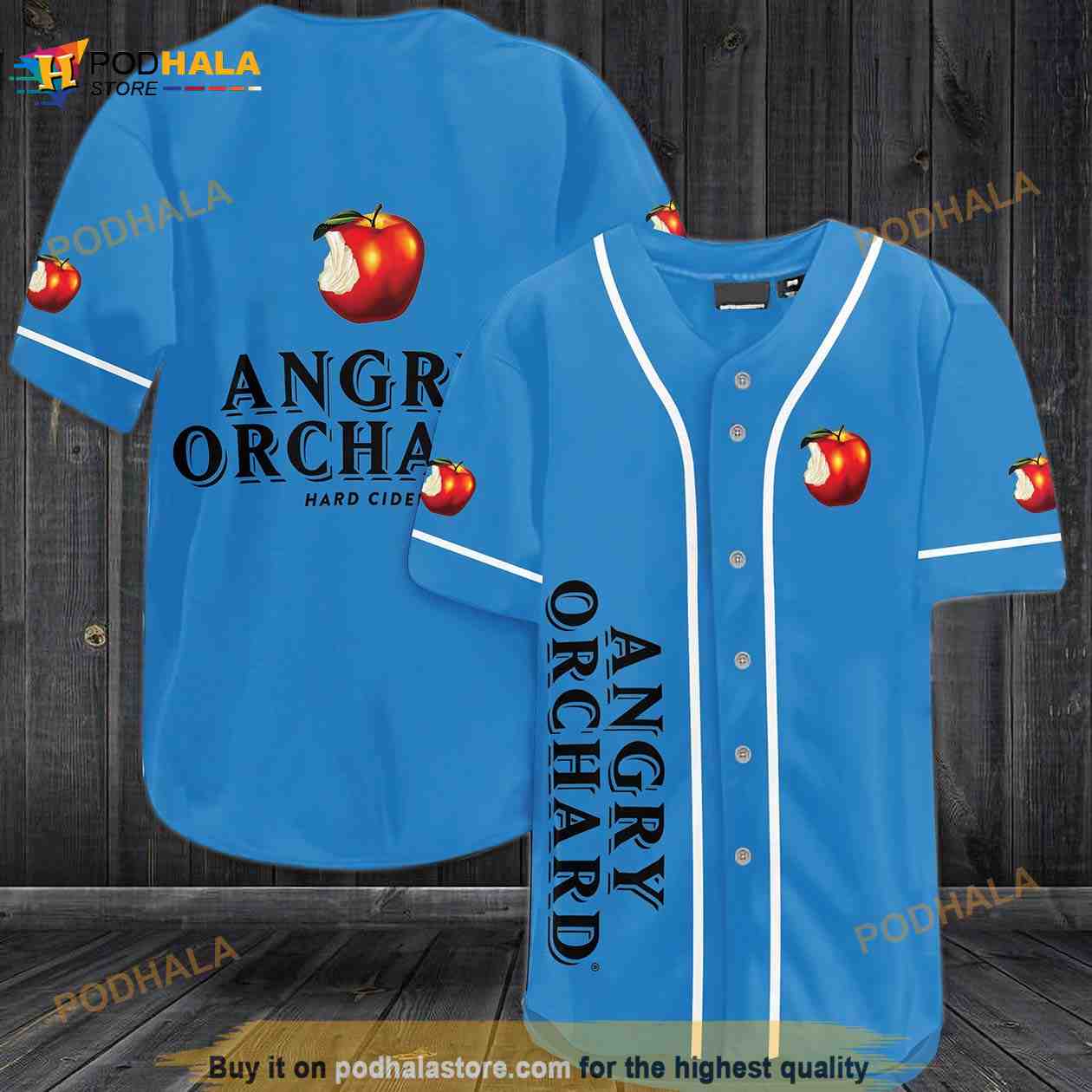 Angry Orchard Hard Cider 3D Baseball Jersey baseball jersey product view 1
