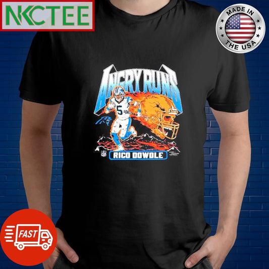 Angry Runs 2025 Panthers Rico Dowdle shirt Unisex T-shirt, Sweatshirt, Hoodie, Long Sleeve Tee - T-Shirt, Sweatshirt, Hoodie
