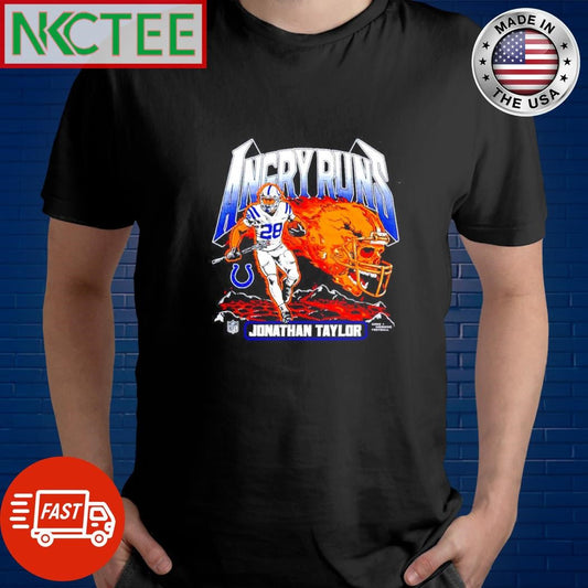 Angry Runs Jonathan Taylor shirt Unisex T-shirt, Sweatshirt, Hoodie, Long Sleeve Tee - T-Shirt, Sweatshirt, Hoodie