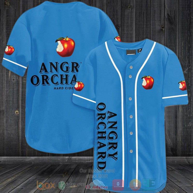 Angry Orchard Hard Cider blue Baseball shirt baseball jersey product view 1