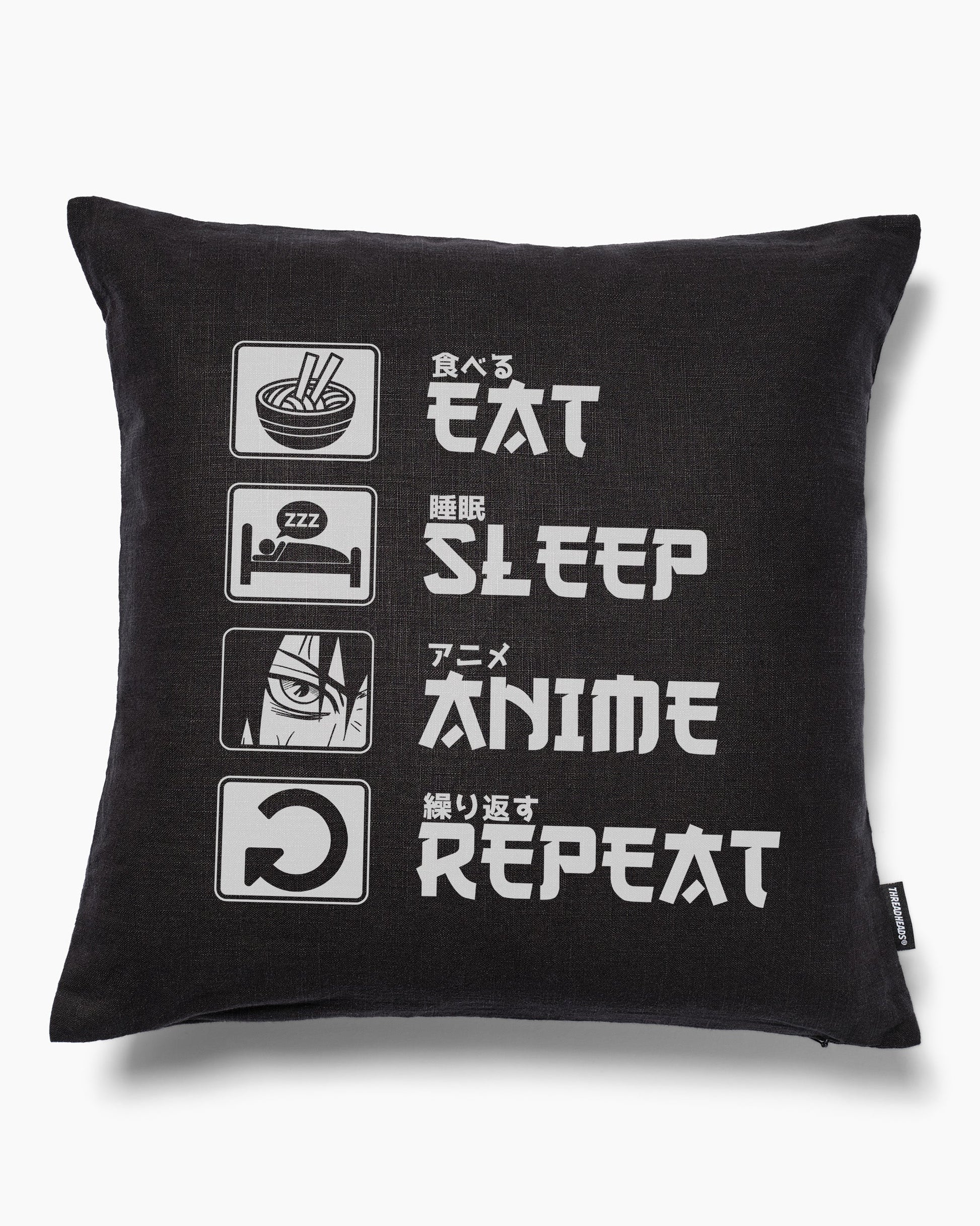 Eat Sleep Anime Repeat Cushion Unisex T-shirt, Sweatshirt, Hoodie, Long Sleeve Tee - T-Shirt, Sweatshirt, Hoodie
