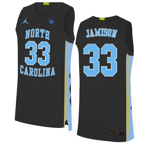 Antawn Jamison 33 Black College Football Jersey football jersey product view 1