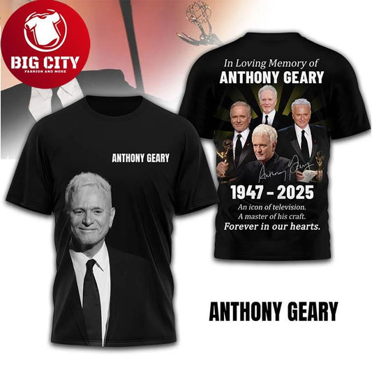 Anthony Geary In Loving Memory 2025 Tv Legend Tribute Two Sided Shirt Unisex T-shirt, Sweatshirt, Hoodie, Long Sleeve Tee - T-Shirt, Sweatshirt, Hoodie
