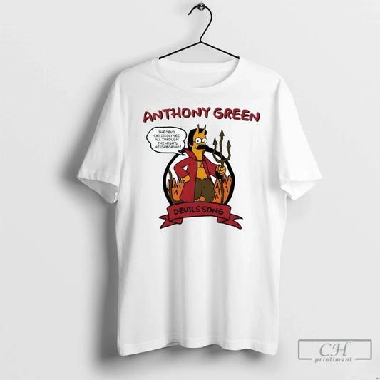 Anthony Green Devils Song The Devil Cri Diddly Ies T Shirts Unisex T-shirt, Sweatshirt, Hoodie, Long Sleeve Tee - T-Shirt, Sweatshirt, Hoodie
