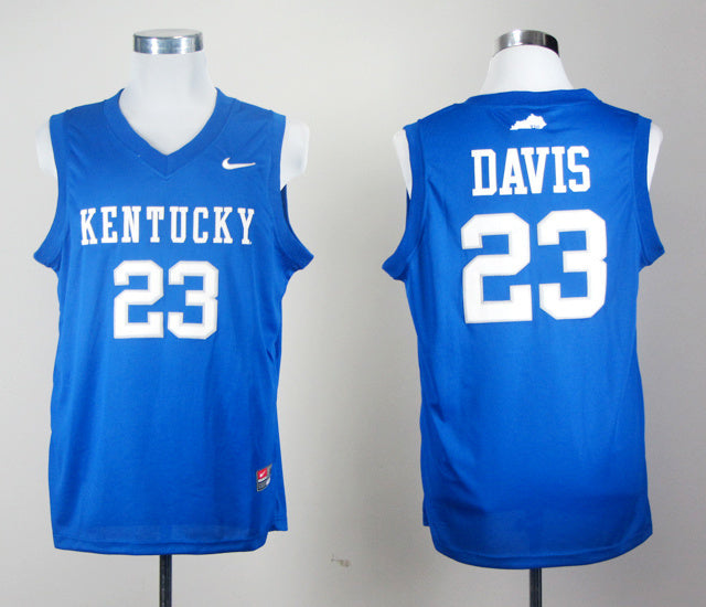 Anthony Davis 23 Blue College Football Jersey football jersey product view 1