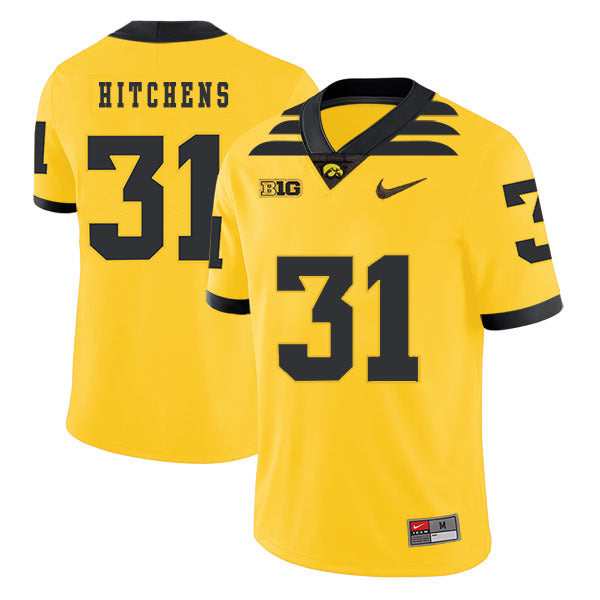 Anthony Hitchens 31 Yellow College Football Jersey football jersey product view 1