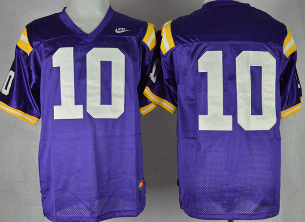 Anthony Jennings 10 Purple College Football Jersey football jersey product view 1